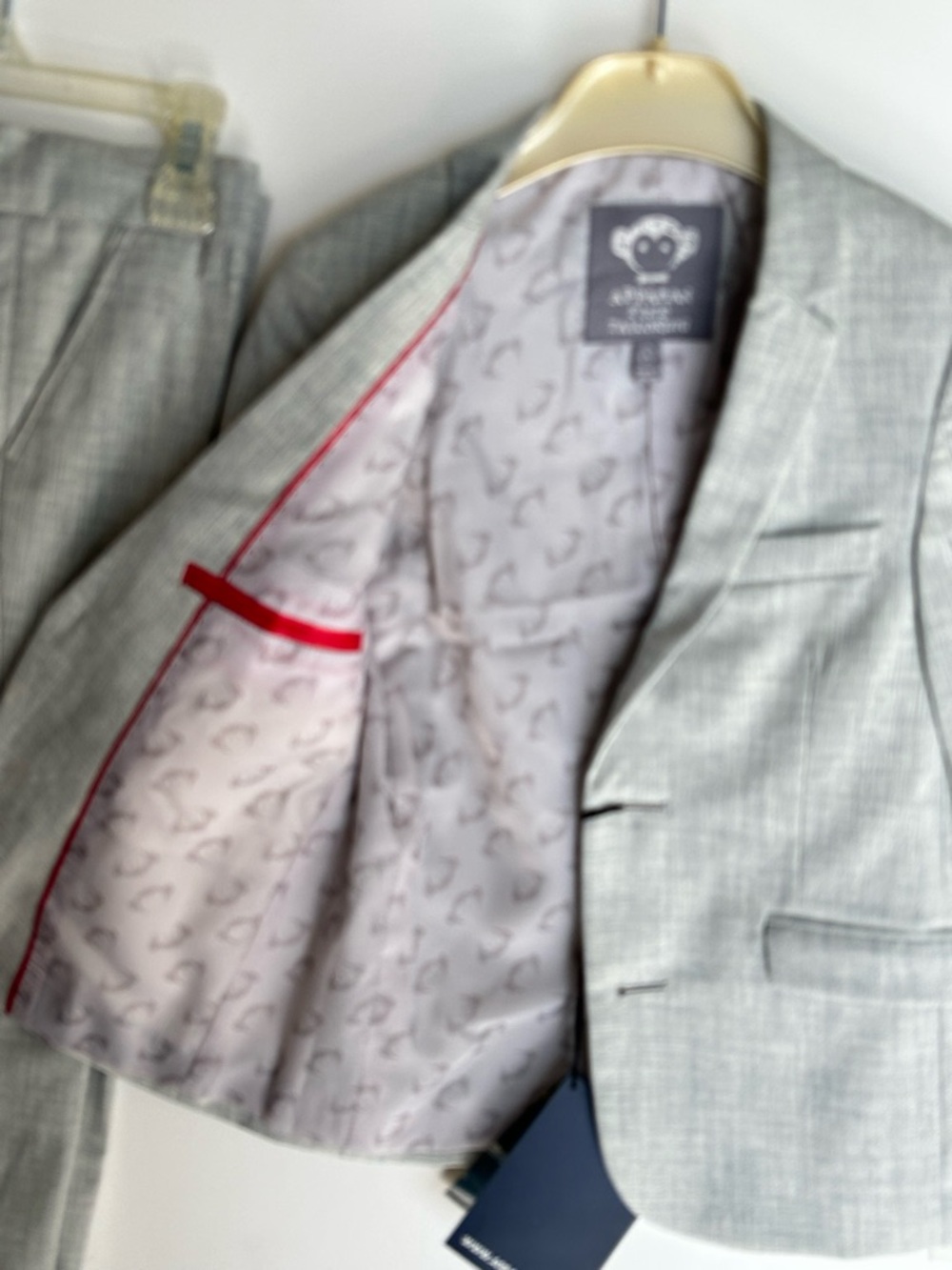 Appaman Light Gray poly rayon 2 button Boy’s Suit in size 5. Flat front pant NWT - Picture 5 of 5